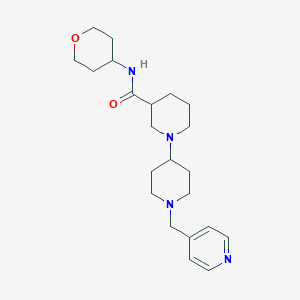 1'-(pyridin-4-ylmethyl)-N-(tetrahydro-2H-pyran-4-yl)-1,4'-bipiperidine-3-carboxamide