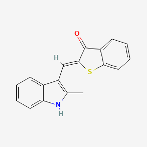 (2Z)-2-[(2-methyl-1H-indol-3-yl)methylidene]-1-benzothiophen-3-one