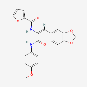 N-(2-(1,3-benzodioxol-5-yl)-1-{[(4-methoxyphenyl)amino]carbonyl}vinyl)-2-furamide