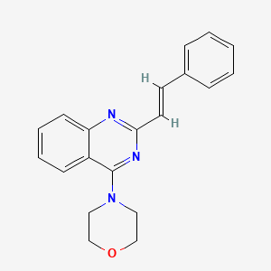 4-[2-[(E)-2-phenylethenyl]quinazolin-4-yl]morpholine