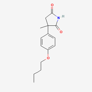 3-(4-Butoxyphenyl)-3-methylpyrrolidine-2,5-dione