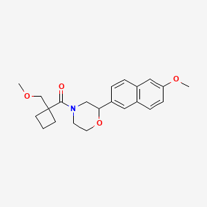 4-{[1-(methoxymethyl)cyclobutyl]carbonyl}-2-(6-methoxy-2-naphthyl)morpholine