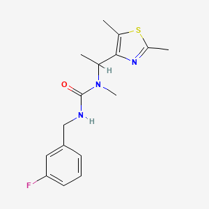 N-[1-(2,5-dimethyl-1,3-thiazol-4-yl)ethyl]-N'-(3-fluorobenzyl)-N-methylurea