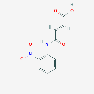 molecular formula C11H10N2O5 B5277042 4-[(4-methyl-2-nitrophenyl)amino]-4-oxo-2-butenoic acid 