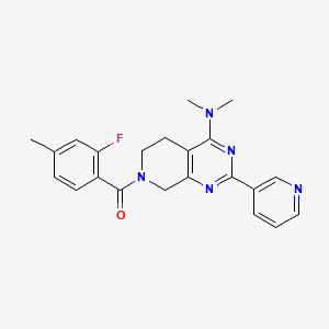 7-(2-fluoro-4-methylbenzoyl)-N,N-dimethyl-2-pyridin-3-yl-5,6,7,8-tetrahydropyrido[3,4-d]pyrimidin-4-amine