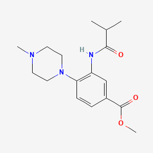 Methyl 4-(4-methylpiperazin-1-yl)-3-[(2-methylpropanoyl)amino]benzoate