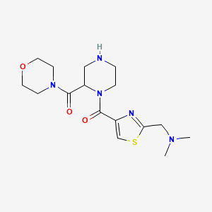 N,N-dimethyl-1-(4-{[2-(4-morpholinylcarbonyl)-1-piperazinyl]carbonyl}-1,3-thiazol-2-yl)methanamine