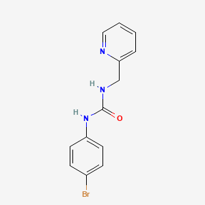 molecular formula C13H12BrN3O B5277158 1-(4-Bromophenyl)-3-(pyridin-2-ylmethyl)urea 