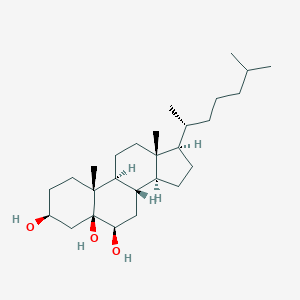 B052772 (3S,5S,6R,8S,9S,10R,13R,14S,17R)-10,13-Dimethyl-17-[(2R)-6-methylheptan-2-yl]-1,2,3,4,6,7,8,9,11,12,14,15,16,17-tetradecahydrocyclopenta[a]phenanthrene-3,5,6-triol CAS No. 79254-30-1