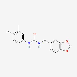 N-(1,3-benzodioxol-5-ylmethyl)-N'-(3,4-dimethylphenyl)urea