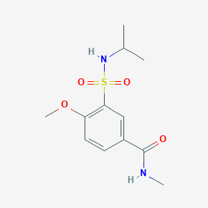 4-methoxy-N-methyl-3-(propan-2-ylsulfamoyl)benzamide