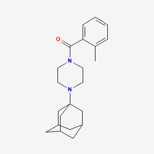 molecular formula C22H30N2O B5277290 [4-(1-ADAMANTYL)PIPERAZINO](2-METHYLPHENYL)METHANONE 