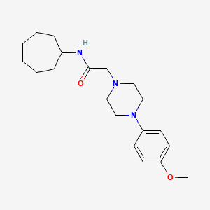 N-cycloheptyl-2-[4-(4-methoxyphenyl)piperazin-1-yl]acetamide