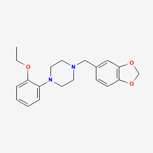 1-(1,3-benzodioxol-5-ylmethyl)-4-(2-ethoxyphenyl)piperazine