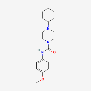 4-cyclohexyl-N-(4-methoxyphenyl)piperazine-1-carboxamide