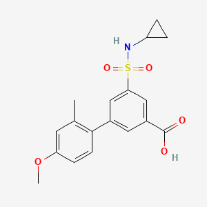 5-[(cyclopropylamino)sulfonyl]-4'-methoxy-2'-methylbiphenyl-3-carboxylic acid