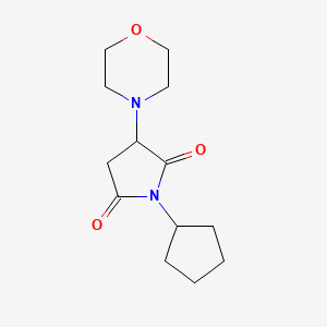 1-cyclopentyl-3-(4-morpholinyl)-2,5-pyrrolidinedione