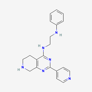 N-phenyl-N'-(2-pyridin-4-yl-5,6,7,8-tetrahydropyrido[3,4-d]pyrimidin-4-yl)ethane-1,2-diamine