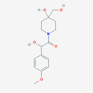 1-[hydroxy(4-methoxyphenyl)acetyl]-4-(hydroxymethyl)piperidin-4-ol