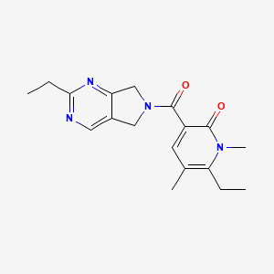 6-ethyl-3-[(2-ethyl-5,7-dihydro-6H-pyrrolo[3,4-d]pyrimidin-6-yl)carbonyl]-1,5-dimethylpyridin-2(1H)-one