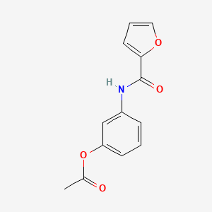 3-[(Furan-2-ylcarbonyl)amino]phenyl acetate