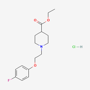 molecular formula C16H23ClFNO3 B5277502 Ethyl 1-[2-(4-fluorophenoxy)ethyl]piperidine-4-carboxylate;hydrochloride 