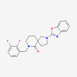 2-(1,3-benzoxazol-2-yl)-7-(2,3-difluorobenzyl)-2,7-diazaspiro[4.5]decan-6-one