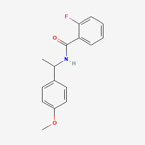 2-fluoro-N-[1-(4-methoxyphenyl)ethyl]benzamide