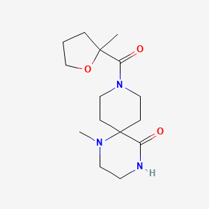 1-methyl-9-[(2-methyltetrahydrofuran-2-yl)carbonyl]-1,4,9-triazaspiro[5.5]undecan-5-one