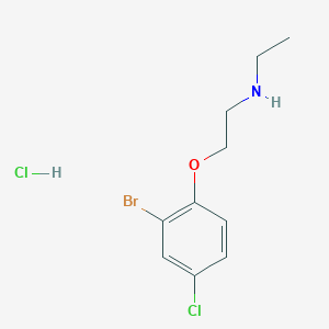 2-(2-bromo-4-chlorophenoxy)-N-ethylethanamine;hydrochloride