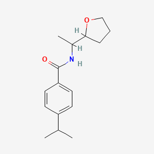 N-[1-(OXOLAN-2-YL)ETHYL]-4-(PROPAN-2-YL)BENZAMIDE