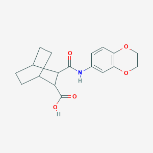 3-(2,3-Dihydro-1,4-benzodioxin-6-ylcarbamoyl)bicyclo[2.2.2]octane-2-carboxylic acid