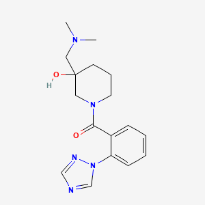 3-[(dimethylamino)methyl]-1-[2-(1H-1,2,4-triazol-1-yl)benzoyl]-3-piperidinol