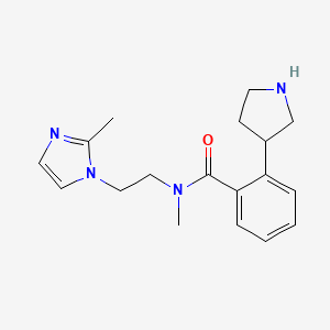 N-methyl-N-[2-(2-methyl-1H-imidazol-1-yl)ethyl]-2-(3-pyrrolidinyl)benzamide dihydrochloride