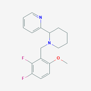 2-[1-(2,3-difluoro-6-methoxybenzyl)-2-piperidinyl]pyridine