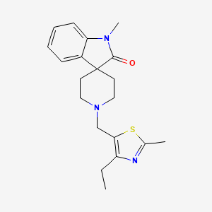 1'-[(4-ethyl-2-methyl-1,3-thiazol-5-yl)methyl]-1-methylspiro[indole-3,4'-piperidin]-2(1H)-one