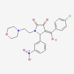 4-(4-chlorobenzoyl)-3-hydroxy-1-[2-(4-morpholinyl)ethyl]-5-(3-nitrophenyl)-1,5-dihydro-2H-pyrrol-2-one