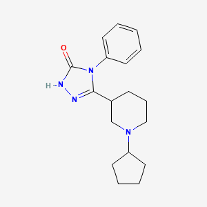 5-(1-cyclopentyl-3-piperidinyl)-4-phenyl-2,4-dihydro-3H-1,2,4-triazol-3-one