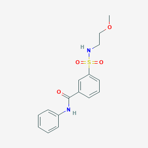 3-{[(2-methoxyethyl)amino]sulfonyl}-N-phenylbenzamide