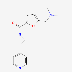 N,N-dimethyl-1-(5-{[3-(4-pyridinyl)-1-azetidinyl]carbonyl}-2-furyl)methanamine