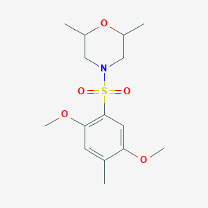 4-[(2,5-dimethoxy-4-methylphenyl)sulfonyl]-2,6-dimethylmorpholine