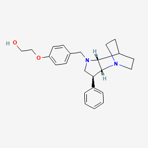 2-(4-{[(2R*,3S*,6R*)-3-phenyl-1,5-diazatricyclo[5.2.2.0~2,6~]undec-5-yl]methyl}phenoxy)ethanol