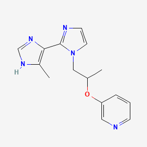 5'-methyl-1-[2-(pyridin-3-yloxy)propyl]-1H,3'H-2,4'-biimidazole