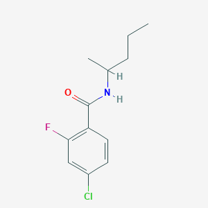 4-chloro-2-fluoro-N-(1-methylbutyl)benzamide