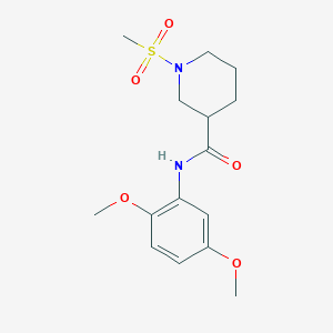 N-(2,5-dimethoxyphenyl)-1-(methylsulfonyl)-3-piperidinecarboxamide