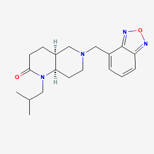 (4aS*,8aR*)-6-(2,1,3-benzoxadiazol-4-ylmethyl)-1-isobutyloctahydro-1,6-naphthyridin-2(1H)-one