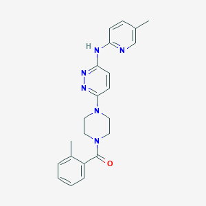 6-[4-(2-methylbenzoyl)-1-piperazinyl]-N-(5-methyl-2-pyridinyl)-3-pyridazinamine