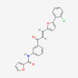 N-(3-{3-[5-(2-chlorophenyl)-2-furyl]acryloyl}phenyl)-2-furamide