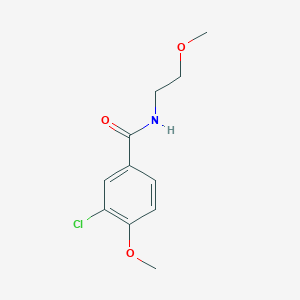 3-chloro-4-methoxy-N-(2-methoxyethyl)benzamide