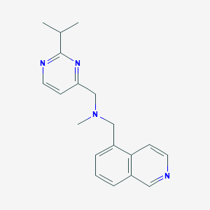 molecular formula C19H22N4 B5277876 N-(isoquinolin-5-ylmethyl)-N-methyl-1-(2-propan-2-ylpyrimidin-4-yl)methanamine 